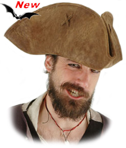 Scallywag Brown Pirate Hat